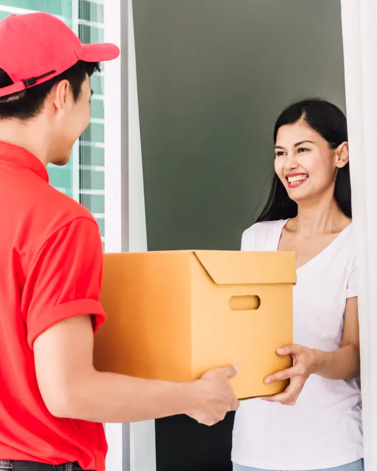 TechWaste staff collecting a box from a customer